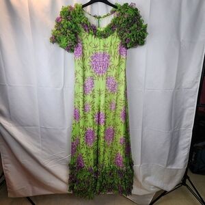 Vintage custom made gown size L(by measurements) in EUC